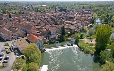 Vue sur le barrage du Moulin