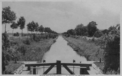 Le canal de Pont-de-Vaux depuis l'ancienne écluse